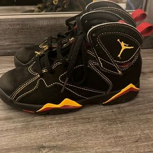 Jordan yellow black and red … EUC (Excellent used condition)  child size: 12C